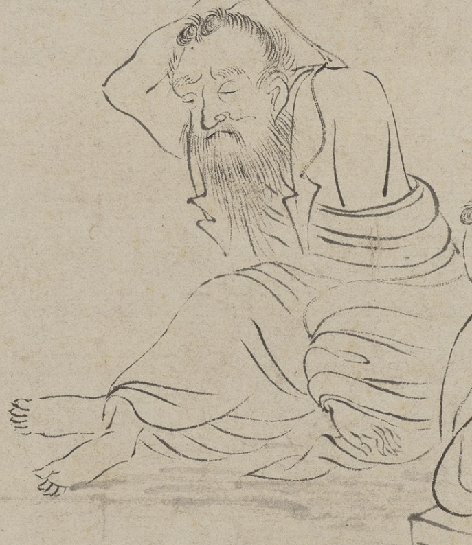 唐伯虎白描人物<strong></p>
<p>伯虎币</strong>，线条太美啦！