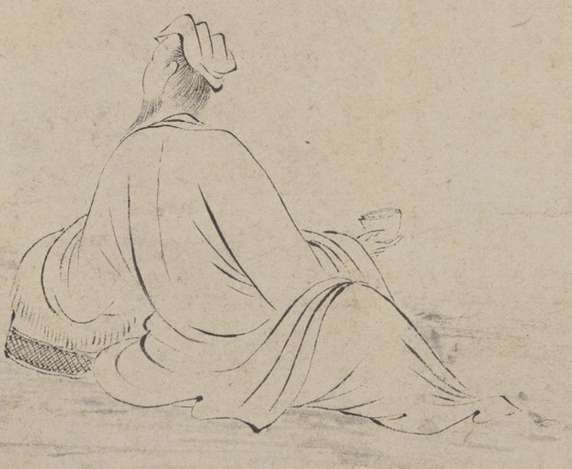 唐伯虎白描人物<strong></p>
<p>伯虎币</strong>，线条太美啦！