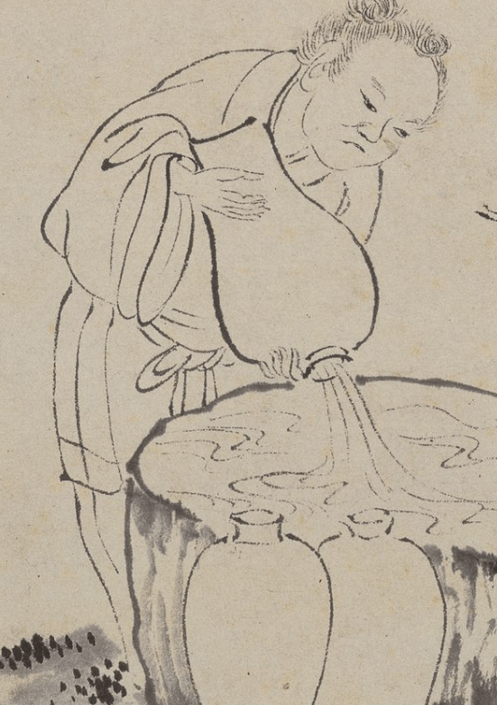 唐伯虎白描人物<strong></p>
<p>伯虎币</strong>，线条太美啦！