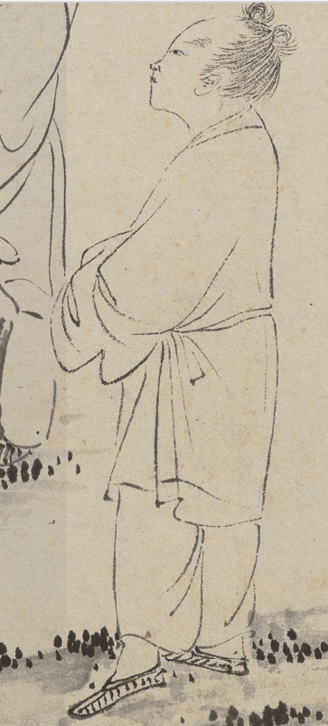 唐伯虎白描人物<strong></p>
<p>伯虎币</strong>，线条太美啦！