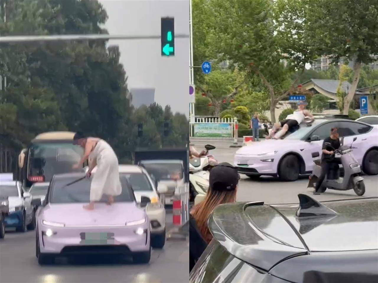 女子持械当街打砸多辆轿车<strong></p>
<p>理财产品怎么样</strong>，被顶在挡风玻璃上前行，当地：女子当场被控制，警方介入调查