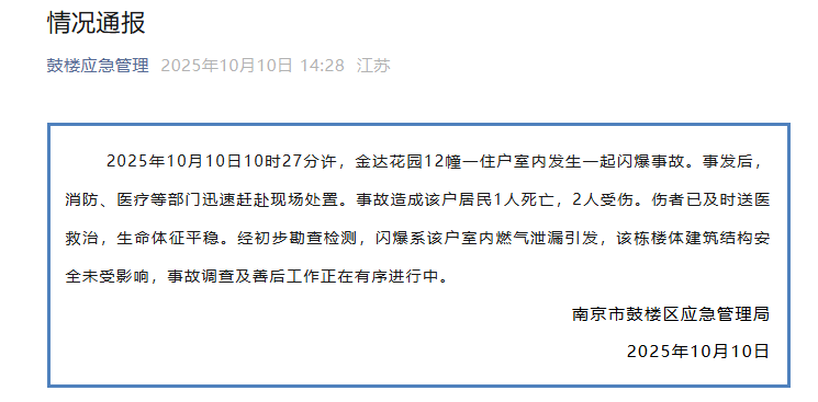 突发！一店铺发生闪爆事故<strong></p>
<p>理财教程</strong>，致1死1伤