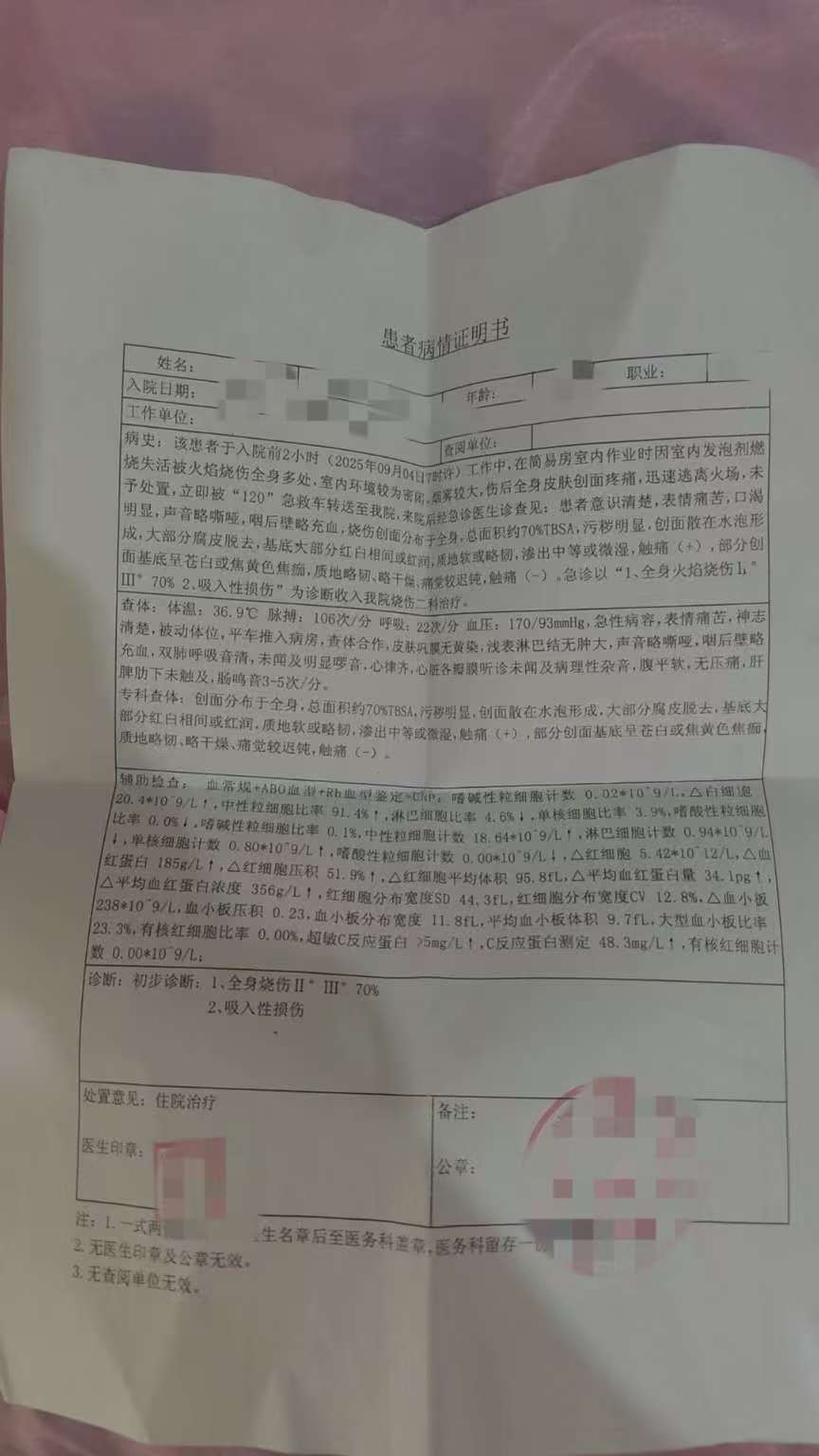 父子在哈尔滨一亲戚公司上班遇爆炸全身烧伤<strong></p>
<p>理财教程</strong>，治疗花费近百万公司拒赔偿？亲戚回应