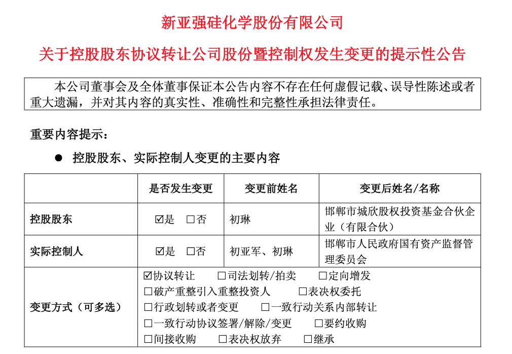 邯郸国资拟出资19.6亿元<strong></p>
<p>零钱通理财</strong>，溢价15％拿下新亚强控股权