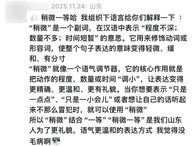 “稍微一等”冲上热搜<strong></p>
<p>理财产品利率</strong>！山东人集体懵圈：竟然是病句？没有问题啊我觉得